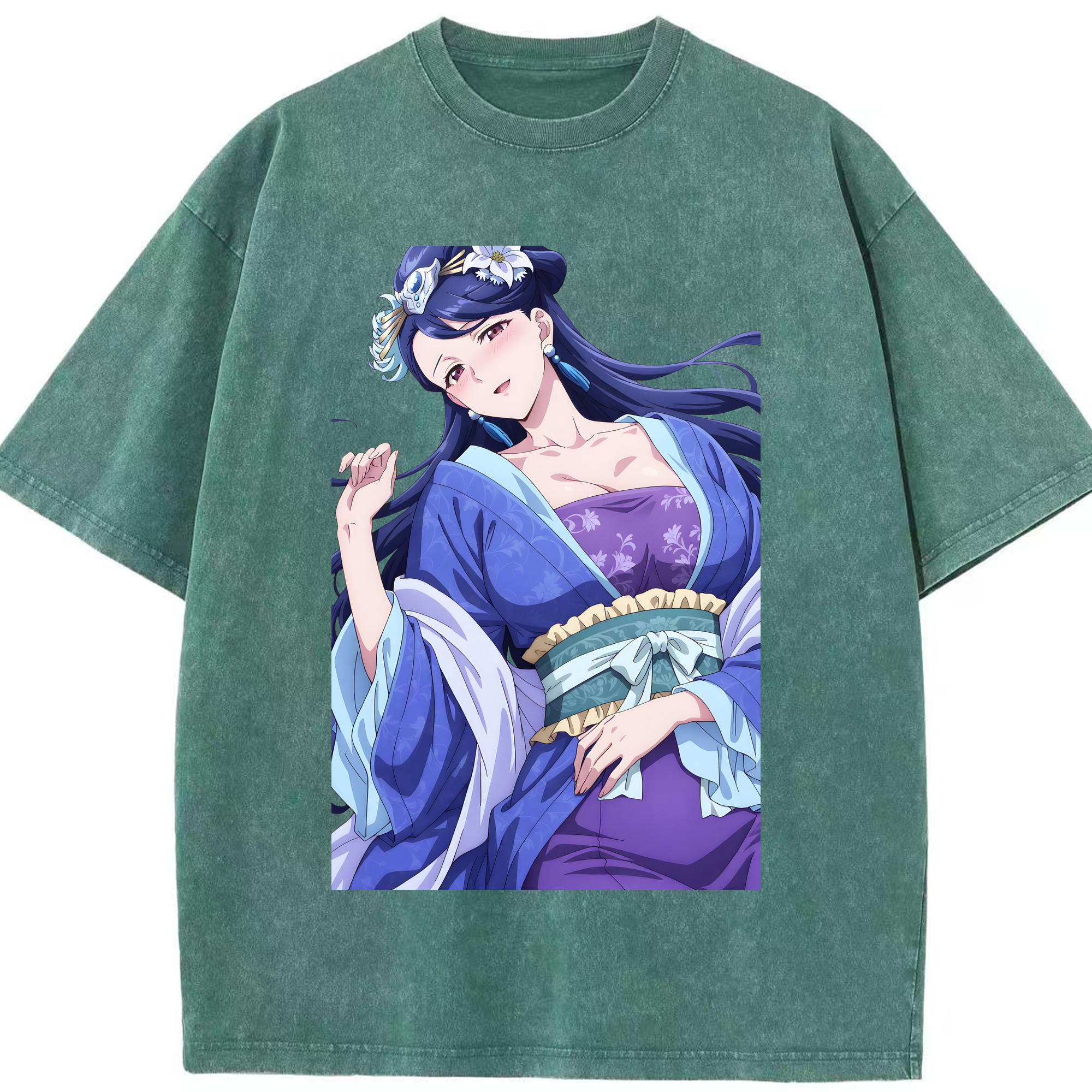（画像用） 薬屋のひとりごと The Apothecary Diaries 綿100% ヴィンテージ風 半袖Tシャツ（フロントプリント）